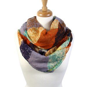 Brick Patterned Lightweight Infinity Scarf (TE/OR)